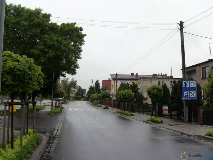 Небольшой городок в Польше. Отличное дорожное покрытие.