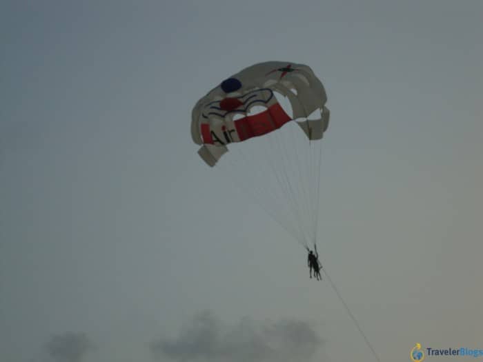 Полет на парашюте пляже Бага