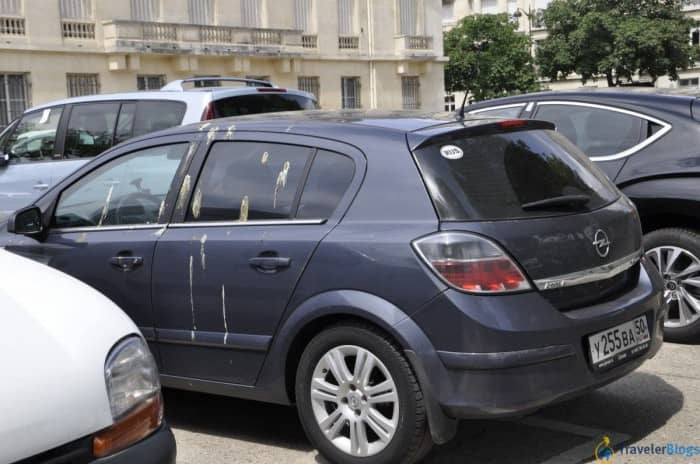Русский автомобиль в столице Франции.
