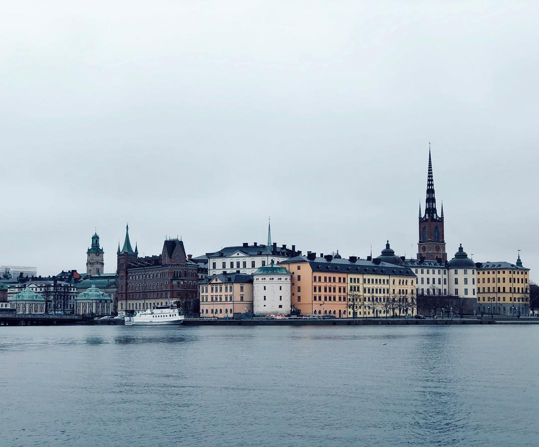 Стокгольм, Швеция. Панорамный вид.